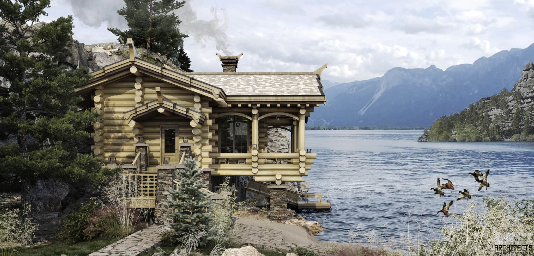 банька на озере банька на озере