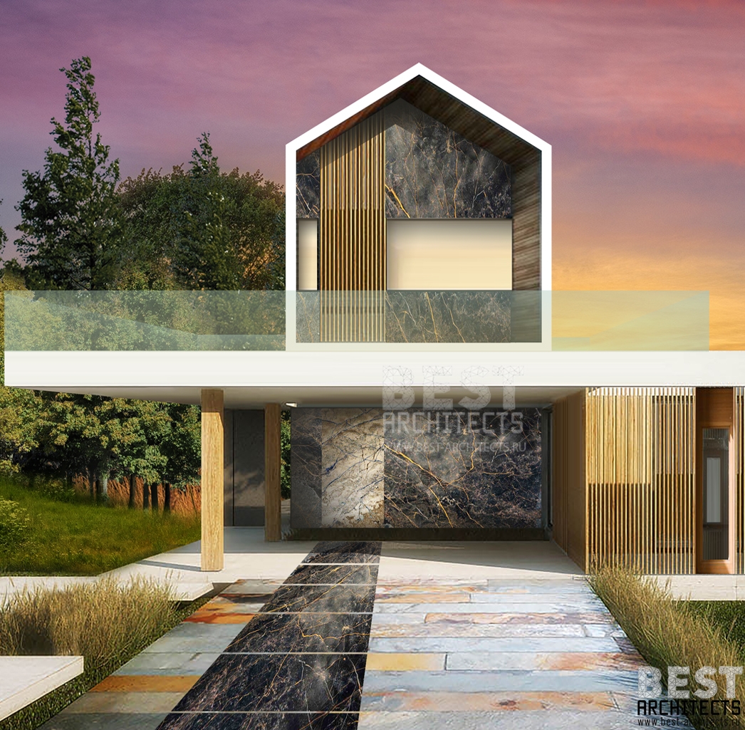 Дом с террасой (архитектор Илья Экономов) квадрат Дом с террасой (архитектор Илья Экономов) квадрат