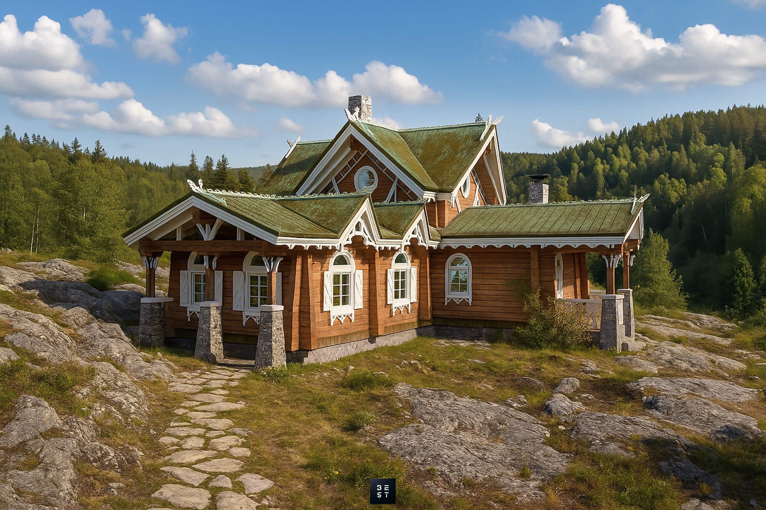 Дом с русской баней Перспектива 4-1(1) Дом с русской баней Перспектива 4-1(1)