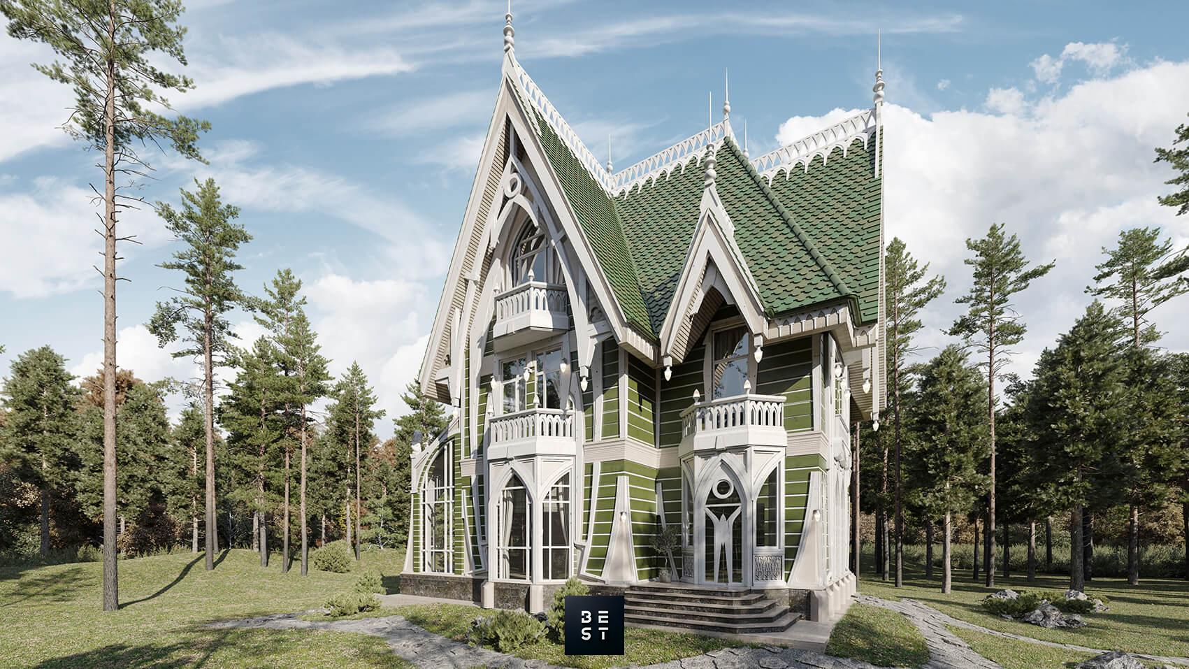 ПРОЕКТ ГОТИЧЕСКИЙ МОДЕРН 236м2 (1) ПРОЕКТ ГОТИЧЕСКИЙ МОДЕРН 236м2 (1)