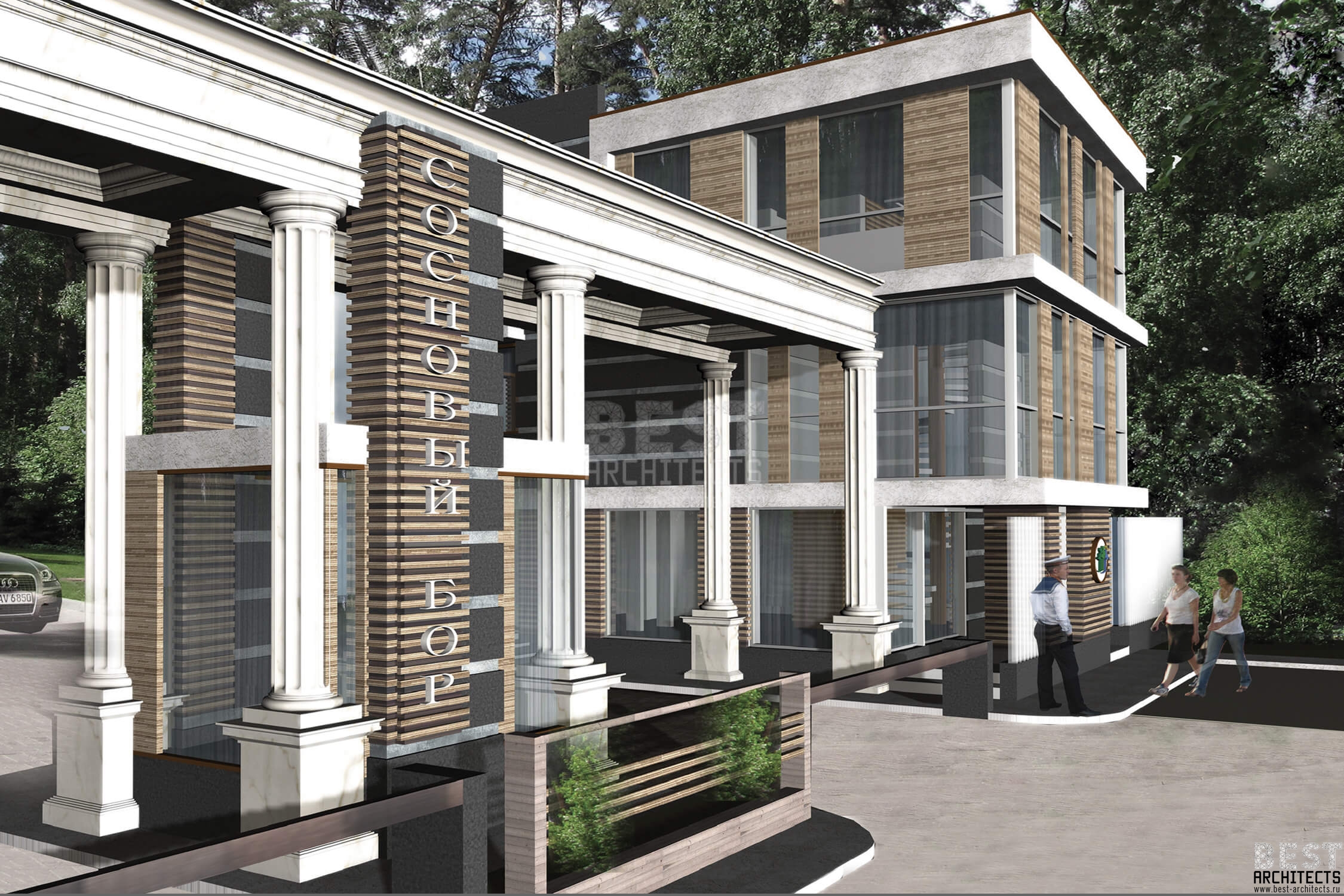 Въездная группа "Классический дизайн" Въездная группа "Классический дизайн"